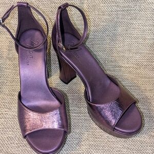 Naturalizer 27 Edit Delphie Purple Platform Heels Sz. 6M